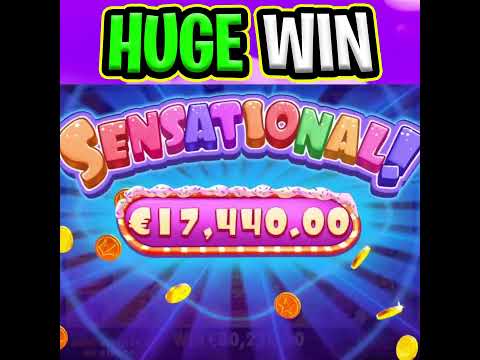 SUGAR RUSH SLOT 🤑 €100 MAX BET 🔥 MEGA BIG WINS NON STOP OMG‼️ #shorts