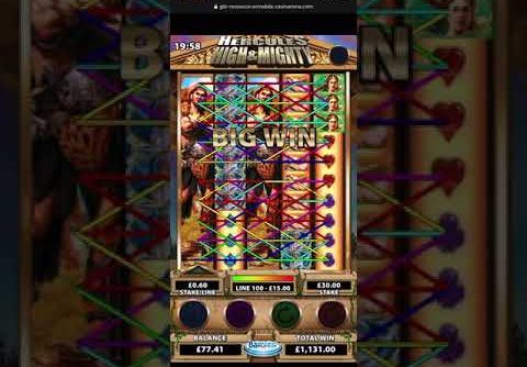 £100 vs Hercules Online Slot – £2500+ WIN!!!