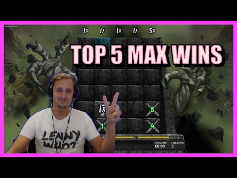 HAND OF ANUBIS SLOT / TOP 5 RECORD MAX WINS! STREAMING HIGHLIGHTS!