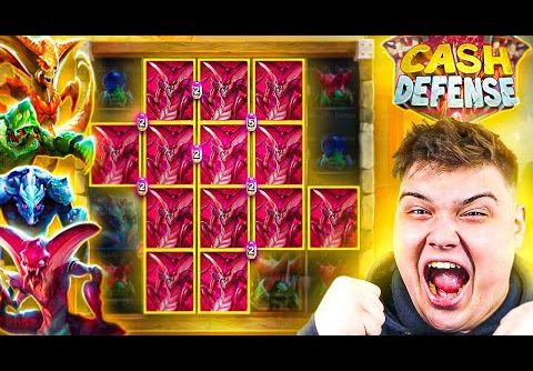 I LOVE THIS NEW CASH DEFENSE SLOT!!.. (MEGA WIN)