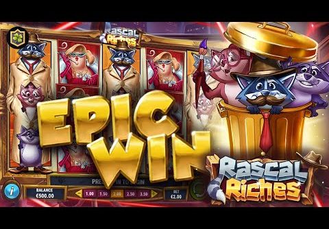 EPIC Big WIN New Online Slot 💥 Rascal Riches 💥 Play’n GO (Casino Supplier)