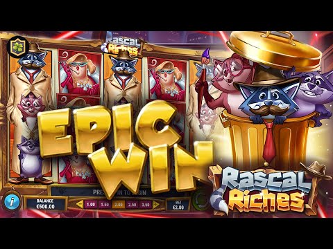 EPIC Big WIN New Online Slot 💥 Rascal Riches 💥 Play’n GO (Casino Supplier)