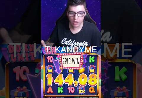 Απίστευτο win στα slots!!💰💰 #shorts #viral #streamer #big #win #giveaway #slot