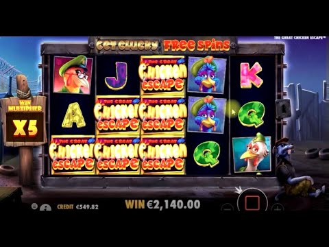 Pragmatic Play The Great Chicken Escape Big Win | Slot Games | HunnyPlay