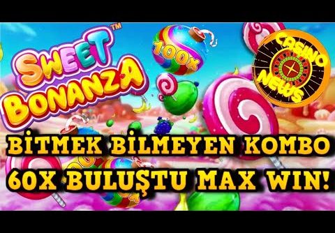 SWEET BONANZA ~ 60 ÇARPANLA GELEN VURGUN !!! #sweetbonanza #bonanza #bigwin #slot