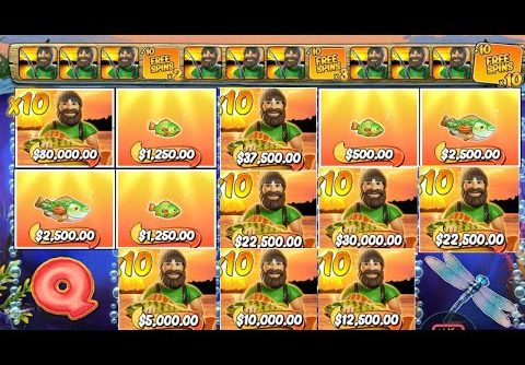 BIG BASS BONANZA HOLD AND SPINNER – 8 FISHERMAN 10 X MULTIPLIER IN 10 SPINS – HUGE WIN ONLINE SLOT
