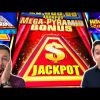 NEW $25,000 Pyramid Slot Machine!  The WINNERS Circle took us to the MEGA Pyramid BONUS