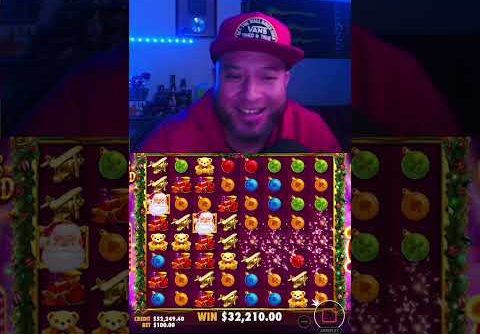 RECORD WIN ON SANTA´S GREAT GIFTS!!! #shorts #yotubeshorts #slots