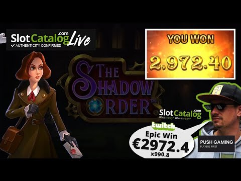 Mega win. The Shadow Order slot from Push Gaming