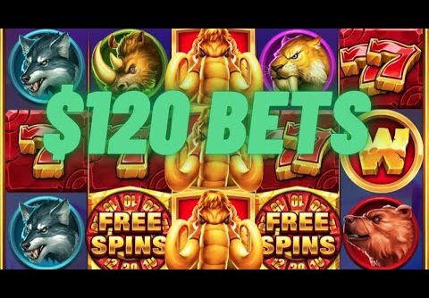 Slot Casino Wins / $120 Bets / Blazing Mammoths / BetMGM