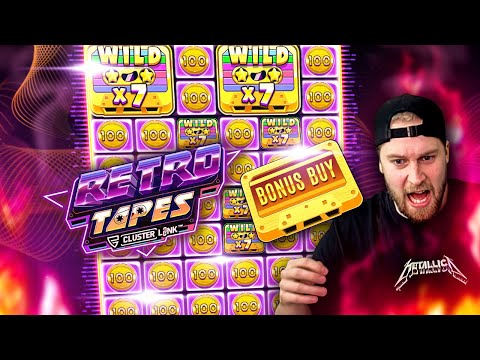 SLOT IS BROKEN!🤯 BACK TO BACK BIG WINS on RETRO TAPES🔥 (PUSH GAMING)