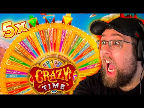 5X TOP SLOT CRAZY TIME WIN ON CRAZY TIME GAME SHOW!