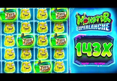 MY BIGGEST WIN On MONSTER SUPERLANCHE!! (RARE 143X MULTI)