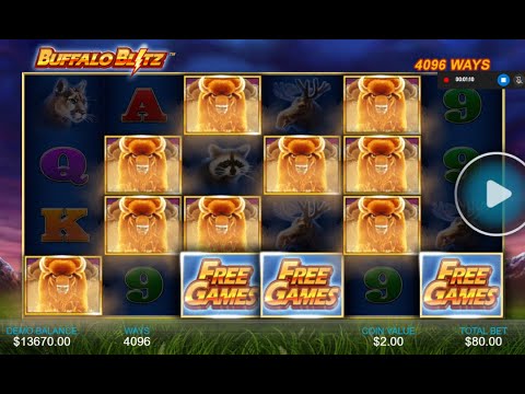 Buffalo Blitz SLOTS – El mejor free game que he tenido, BIG WIN!!