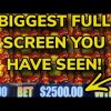 IS THIS THE BIGGEST FULL SCREEN YOU HAVE EVER SEEN?! $2,500 BETS