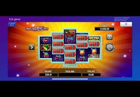 Wheel of Fortune Triple Extreme Slot (FanDuel) $5 Spins BIG WIN and cashout