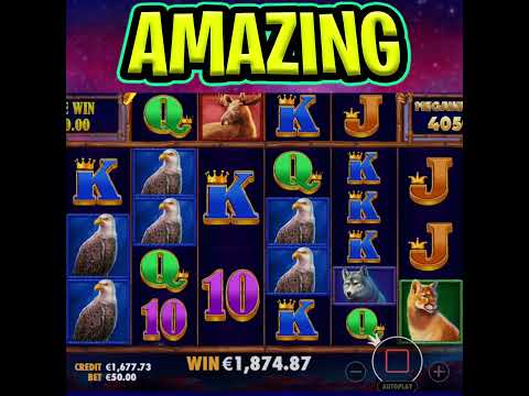 BUFFALO KING MEGAWAYS 🤑 SLOT 🤑 FIRST SPIN BIG WIN ON MAX BET‼️ #shorts