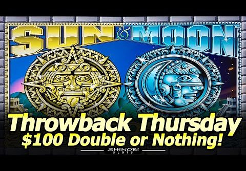 5 Symbol Trigger, 50 Free Games! Sun and Moon Slot, $100 Double or Nothing for Throwback Thursday