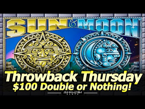 5 Symbol Trigger, 50 Free Games! Sun and Moon Slot, $100 Double or Nothing for Throwback Thursday