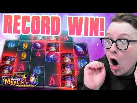 RECORD WIN ON POWER OF MERLIN MEGAWAYS! 🧙‍♂️ (New Pragmatic Play Slot)