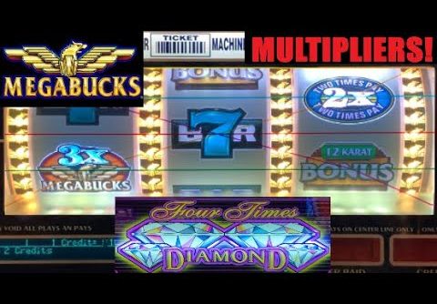 BOOM! Big Wins on Megabucks! Gold Forge Bonus + Four Times Diamond Slot Play! MGM Grand Casino slots