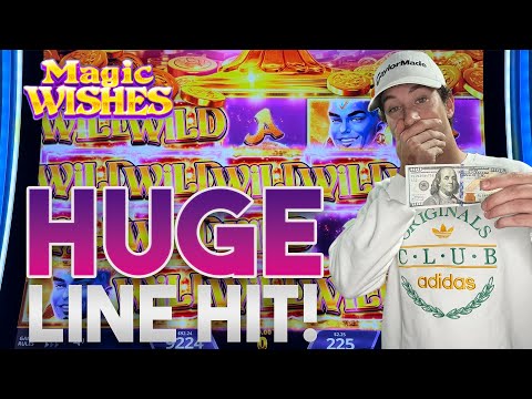 I Got A Big Win Line Hit On A Magic Wishes Slot Machine At Coushatta Casino Resort!