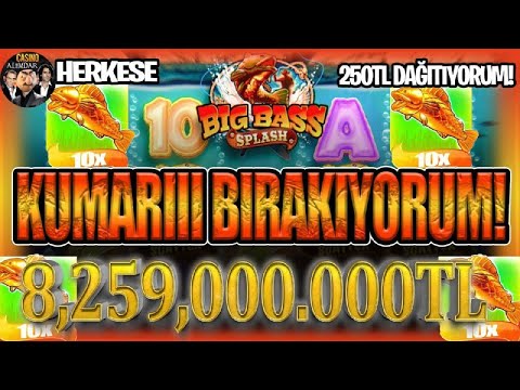 Big Bass Splash MAX WIN | DÜNYA REKORU KIRDIM! 8.6 MILYON TL! 8,635.264.084TL! HERKESE ÇEKİİLİŞ VAR