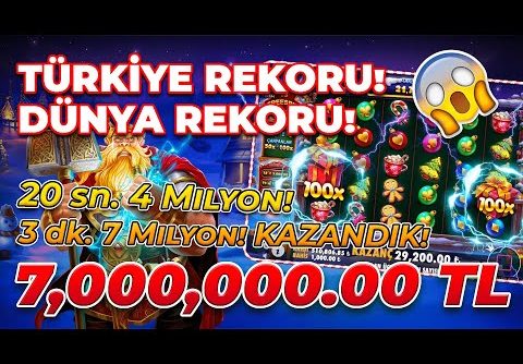 Santas Great Gifts | Slot Türkiye Rekoru |  Slot Dünya Rekoru | 3dk 7 Milyon TL kazanç | Big Win!