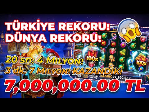 Santas Great Gifts | Slot Türkiye Rekoru |  Slot Dünya Rekoru | 3dk 7 Milyon TL kazanç | Big Win!