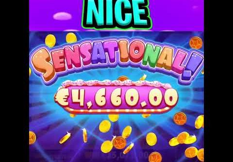 SUGAR RUSH SLOT 🔥 MAX BET MEGA BIG WIN BONUS 🤑 HUGE MULTIPLIERS‼️ #shorts