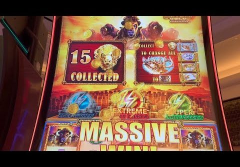 ♦️ 15 Golden Heads ♦️ Buffalo Gold on Wonder 4 Boost Gold Slot Machine Very Big Win Retrigger Bonus