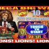 **MEGA BIG WIN!!!** LIONS! LIONS! LIONS! King of Africa Slot Machine Bonus