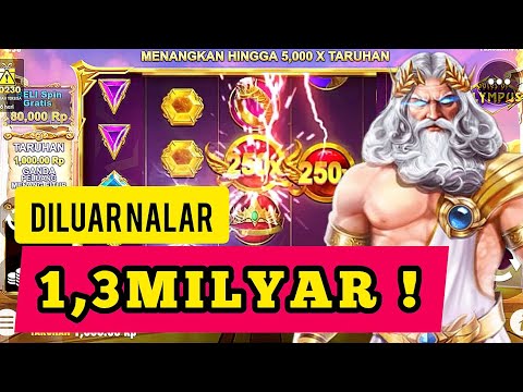 JACKPOT TERBESAR DALAM SEJARAH MAIN SLOT 1,3M✅️ SLOT GATES OF OLYMPUS | GAME SLOT