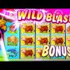 WILD BLAST BIG WIN BONUSES!!!  Invaders Attack From the Planet Moolah – CASINO SLOTS – LIVE PLAY