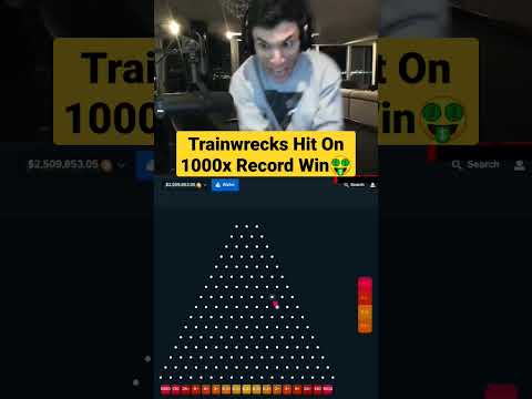 trainwrecks hit on 1000x plinko record win! #recordwin #gambling #1000x #plinko #trainwreckstv