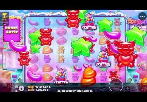 SUGAR RUSH TÜRKİYE REKORU 800 BİN TL KAZANÇ BİG WİN #slot