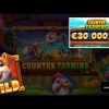 Epic win. Country Farming slot from Pragmatic Play