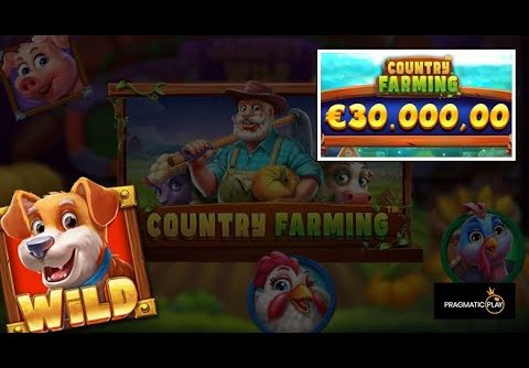 Epic win. Country Farming slot from Pragmatic Play