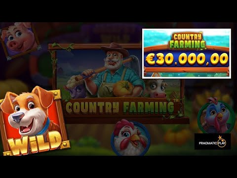 Epic win. Country Farming slot from Pragmatic Play