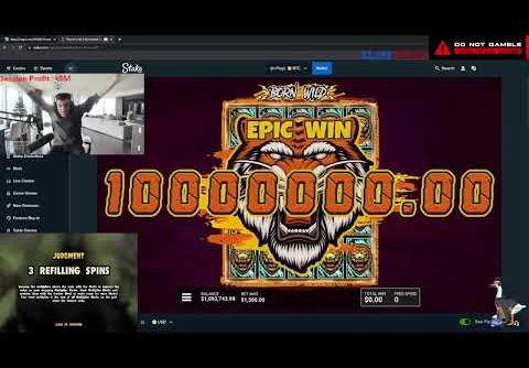 $10,000,000 RECORD MAX WIN ON BORN WILD SLOT ! By : Trainwreckstv