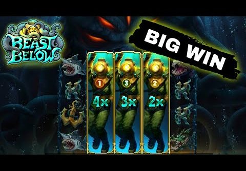 BEAST BELOW | New Hacksaw Gaming Slot | 2 Big Wins ($0.10 Bet)