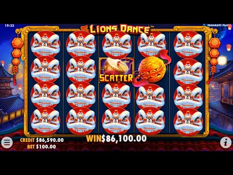 5 LIONS DANCE SLOT!! BIG WIN!! PRAGMATIC PLAY!! LIONS REEL WIN!!🤑