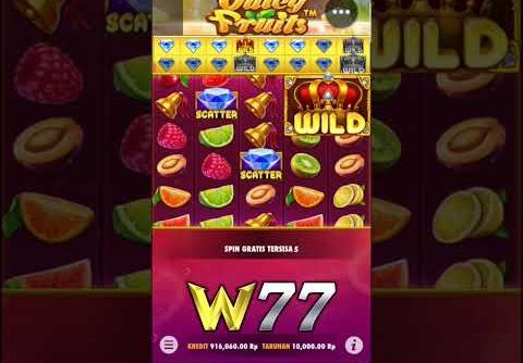 WILD BESAR ⁉️ SLOT GACOR HARI INI || JUICY FRUITS PRAGMATIC PLAY MODAL KECIL