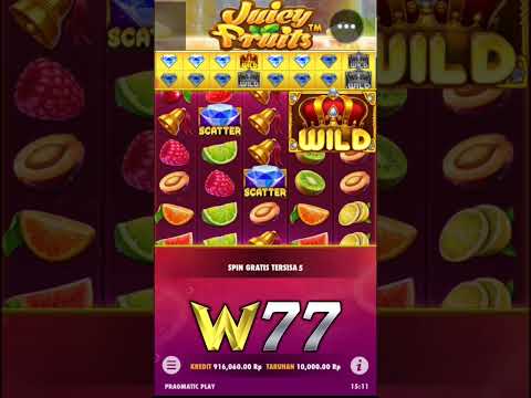 WILD BESAR ⁉️ SLOT GACOR HARI INI || JUICY FRUITS PRAGMATIC PLAY MODAL KECIL