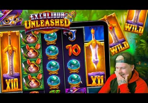 **NEW** Online Slot Excalibur Unleashed Pays A Big Win! – @FruitySlots  #1 online slots community!