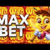 MAX BET BONUS 3 BUZZING WILDS SLOT MEGA BIG WIN