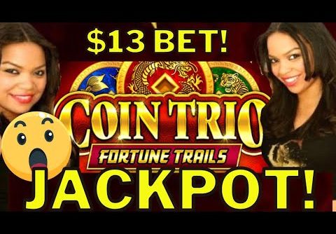 MEGA Feature JACKPOT HANDPAY on Coin Trio Slot! $13.25 bet!