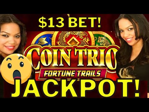 MEGA Feature JACKPOT HANDPAY on Coin Trio Slot! $13.25 bet!