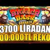 Bigger Bass Bonanza | 700.000 TL REKOR VURGUN | 3.700 TL’DEN DÖNDÜK OYUNUN İÇİNDEN GEÇTİK! | Max Win