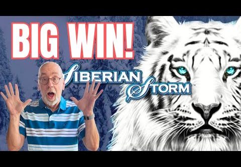 Surprised by BIG WIN on Siberian Storm Slot Machine! #slotwins #jackpot #linehit